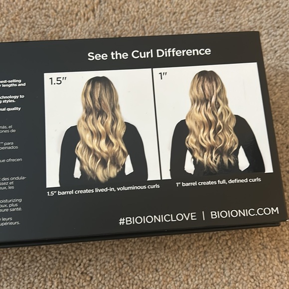 New Bio Ionic long barrel styler 1.5” curling iron - Picture 3 of 8